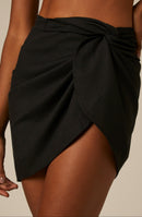 Mini Pareô Linho - Preto