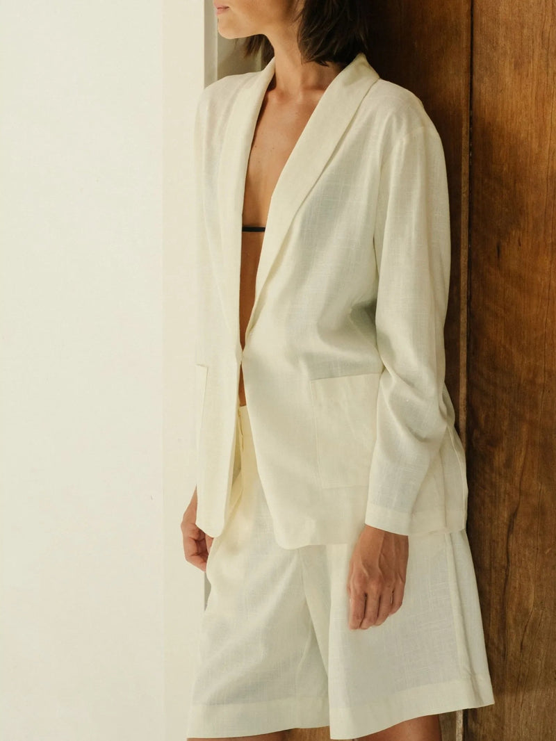 Blazer Linho - Cru