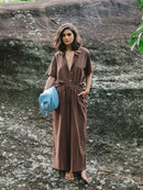 Calça Pantalona Ipa - Cacau