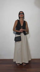 Saia Ava Linho - Natural