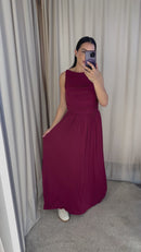 Vestido Carrie - Burgundy