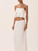 Top Slip Satin - Ostra