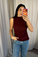 Blusa Sol - Burgundy