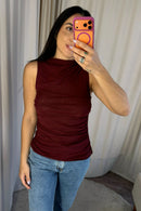 Blusa Sol - Burgundy