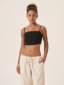 Top Nola Linho - Preto