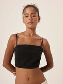 Top Nola Linho - Preto